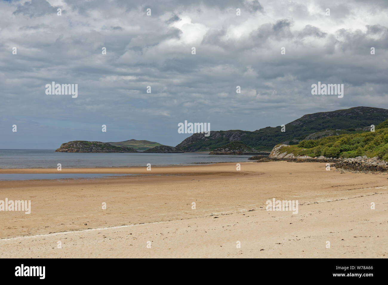 Gruinard beach - Wester Ross, le Highlands, Scotland, Regno Unito Foto Stock