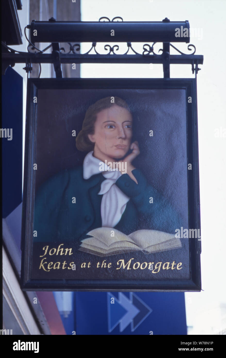 Segno Pub John Keats al moorgate Foto Stock