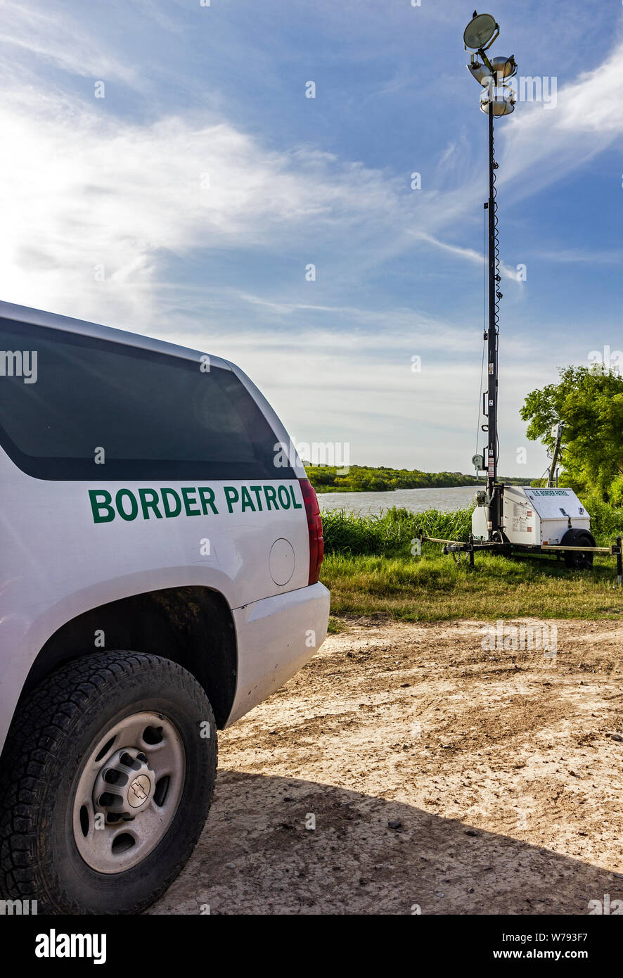 Rio Grande Pattuglia di Confine Zapata paese, Texas, Stati Uniti d'America Foto Stock