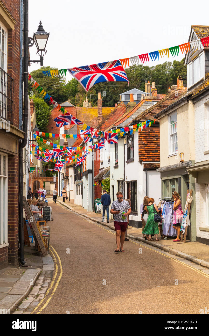 Hastings old town, east sussex, Regno Unito Foto Stock
