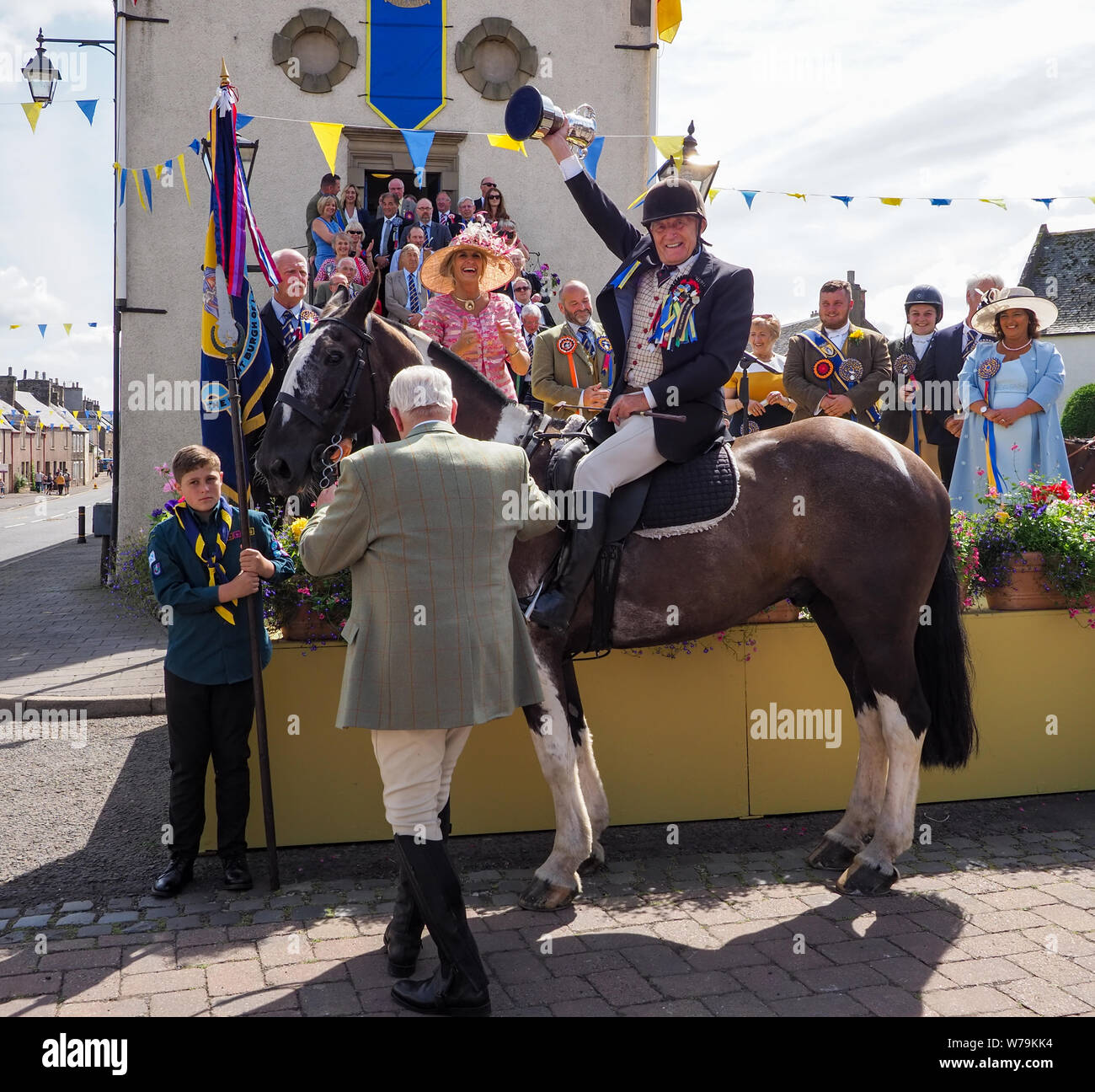 Il Lauder Equitazione comune 2019. Lauder, Scottish Borders, Berwickshire, Regno Unito - 3 Agosto 2019 - Foto Stock