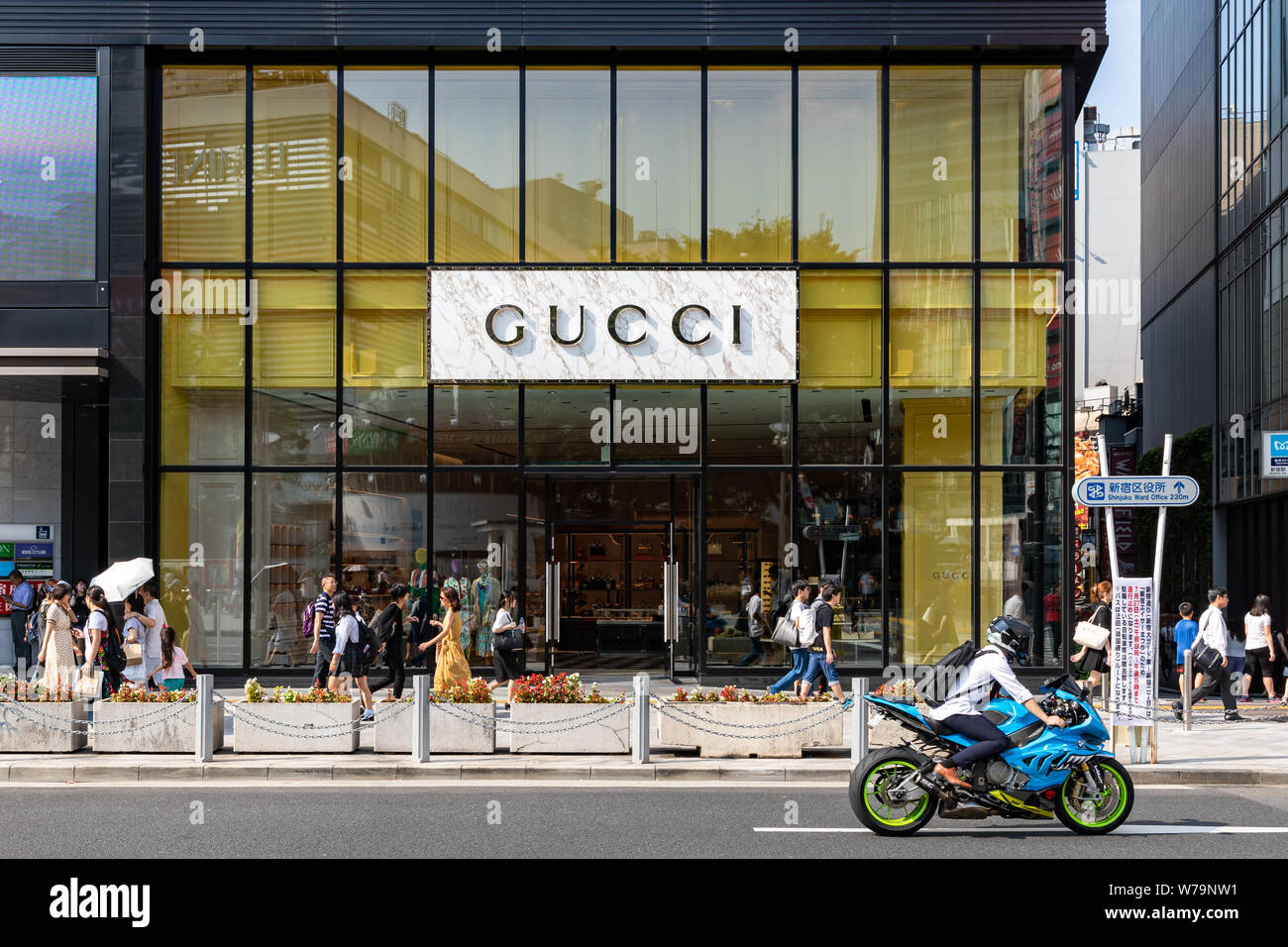 Gucci Shinjuku Flagship Store, facciata; Tokyo, Giappone Foto Stock
