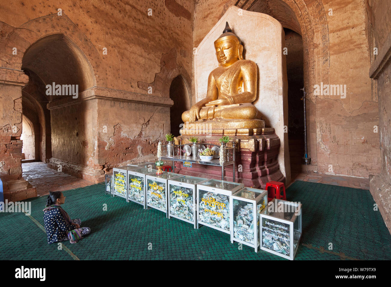 Tempio Dhammayangyi, vecchia area di Bagan, Mandalay regione, Myanmar, Asia Foto Stock