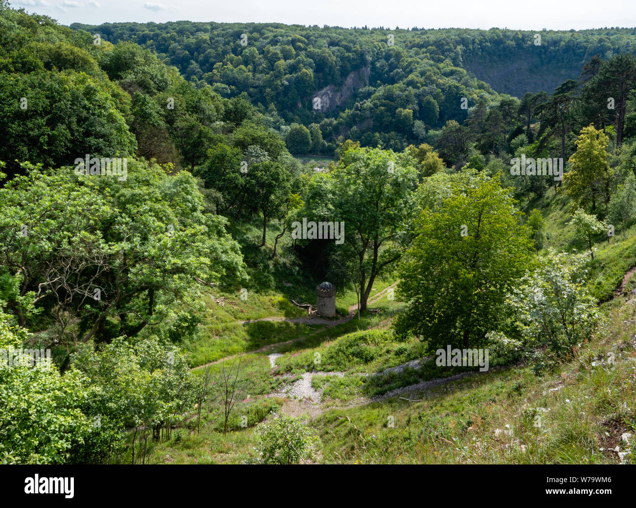 Il burrone - un calcare secca vallata che collega il Avon Gorge con il Downs a Bristol REGNO UNITO Foto Stock