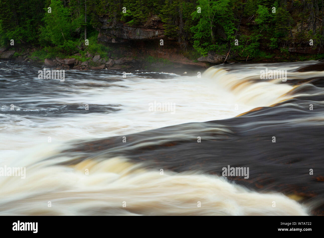 Big Falls, Sir Richard Squires Memorial Parco Provinciale, Terranova e Labrador, Canada Foto Stock