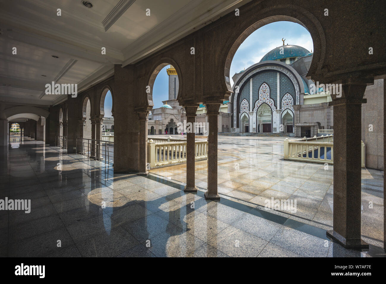 Territorio federale moschea di Kuala Lumpur in Malesia Foto Stock