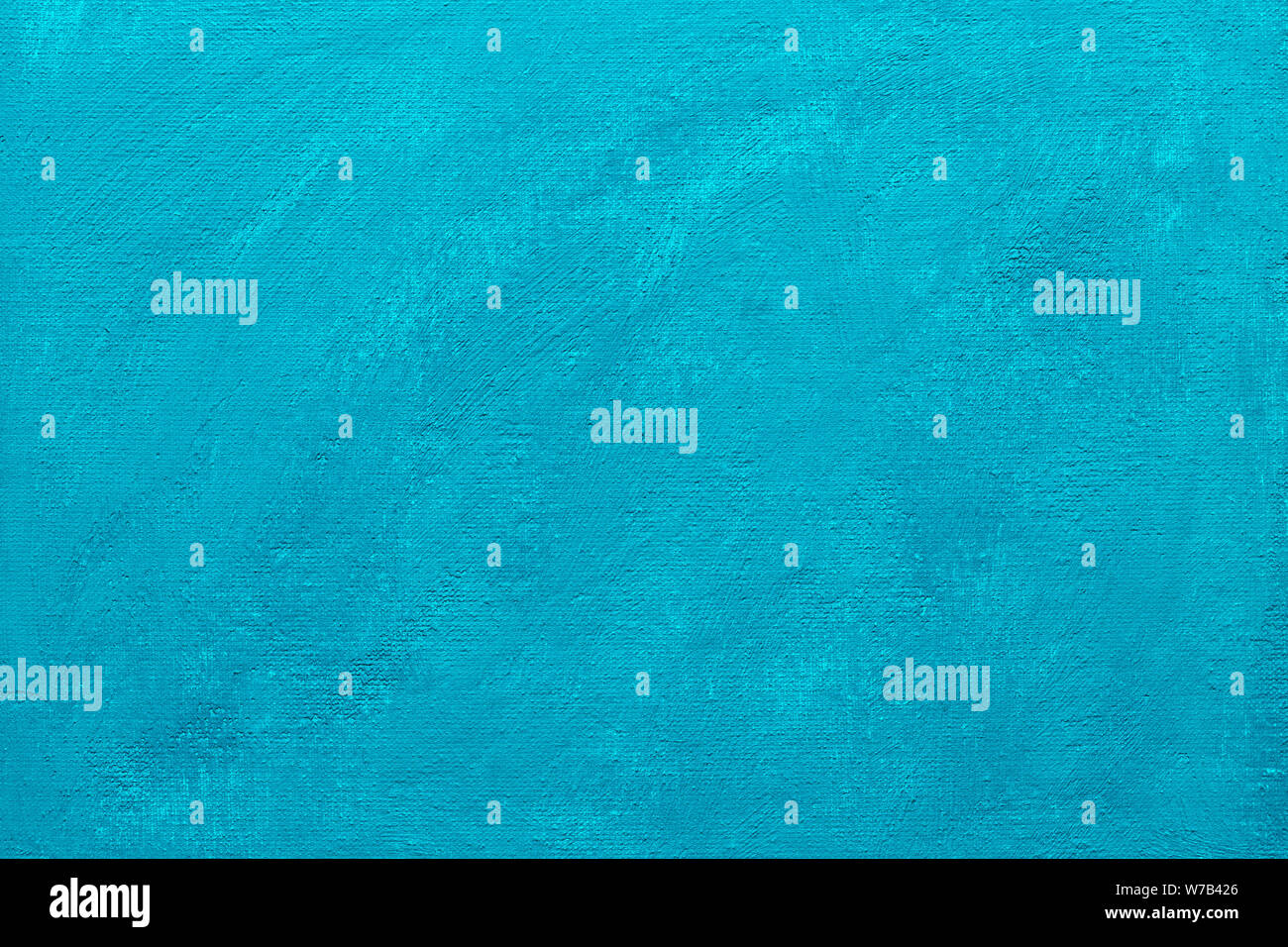 Abstract grunge sfondo dipinto. Lo sfondo è stato dipinto con blu-verde a tempera su tela a mano. Foto Stock