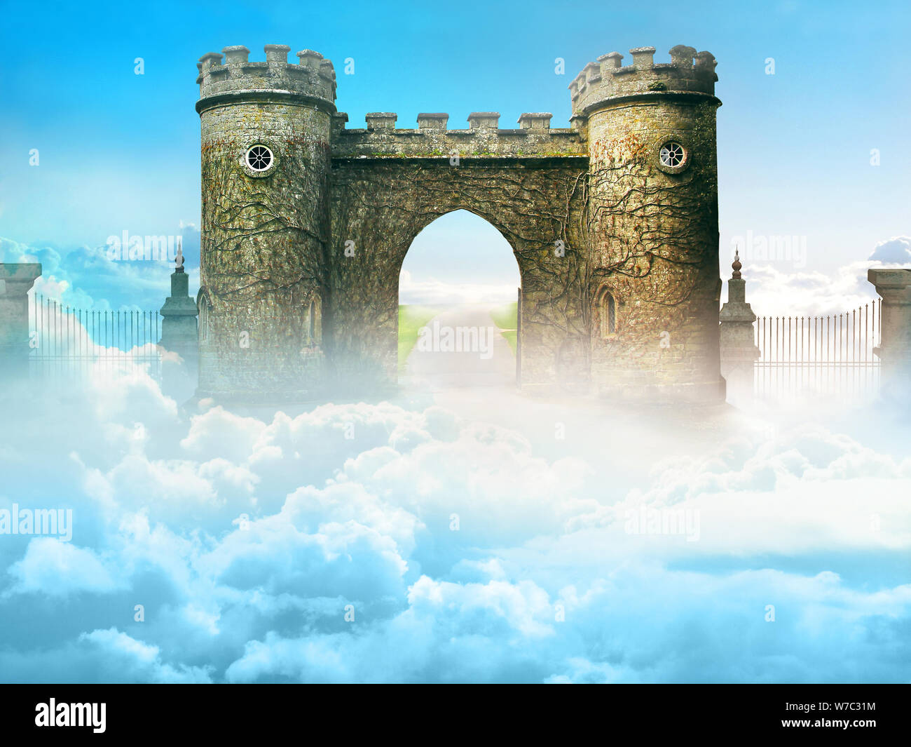 Heaven's Gate sopra le nuvole. Foto Stock