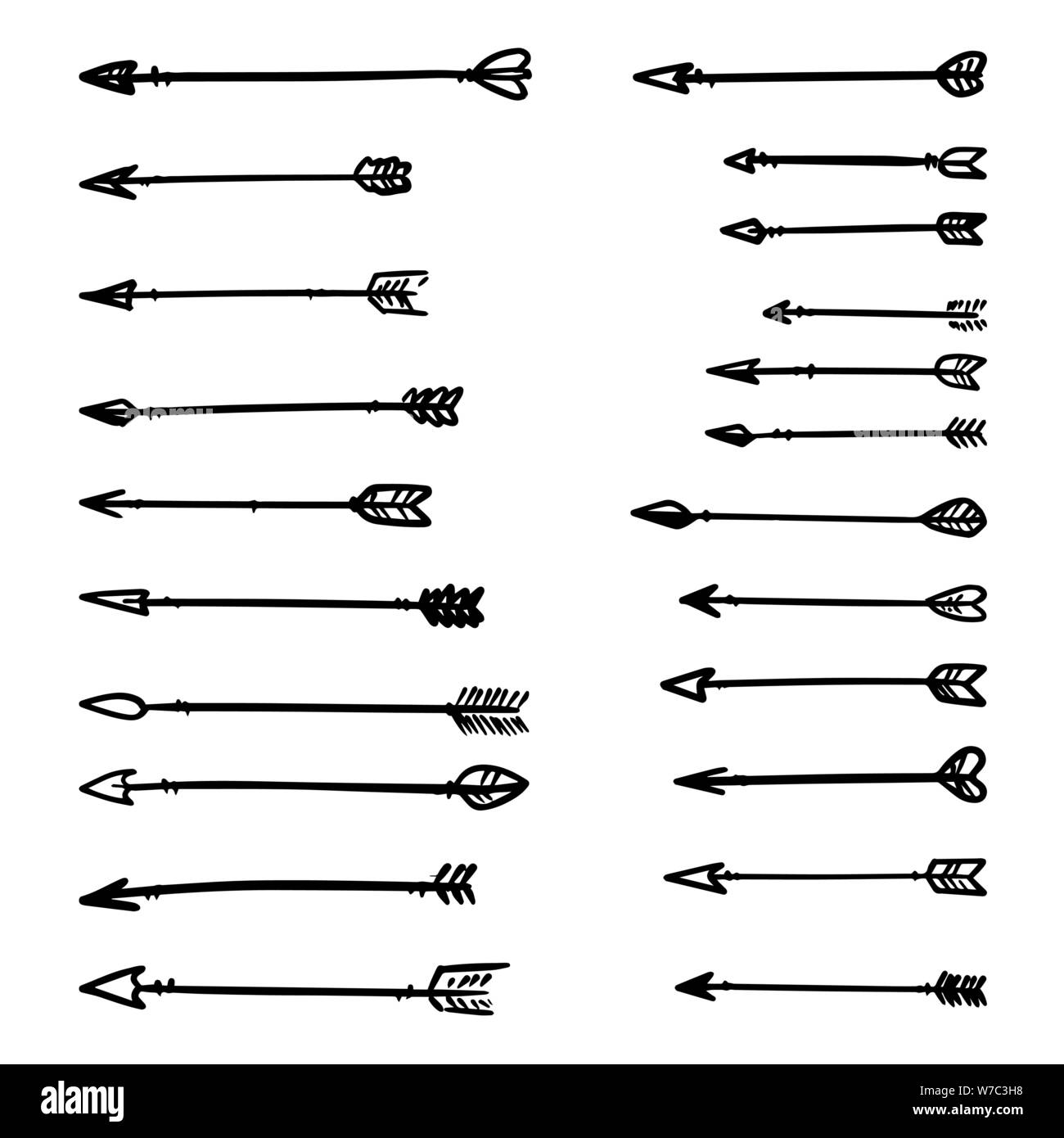 Illustrazione dei nativi americani frecce su bianco. Elemento di design per poster, scheda, banner, flyer, menu. Illustrazione Vettoriale Immagine e Vettoriale - Alamy
