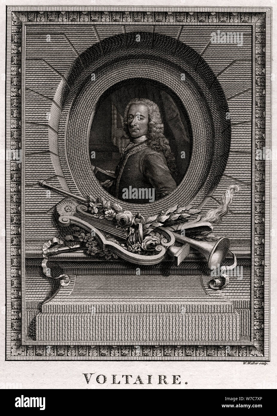 'Voltaire', 1774. Artista: W Walker Foto Stock