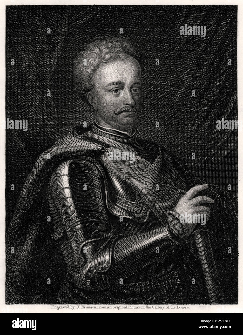 Jan III Sobieski, re del Commonwealth Polish-Lithuanian, xix secolo. Artista: J Thomson Foto Stock