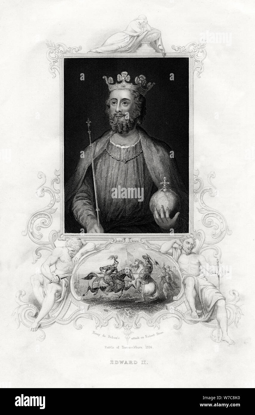 Il re Edoardo II, 1860. Artista: sconosciuto Foto Stock