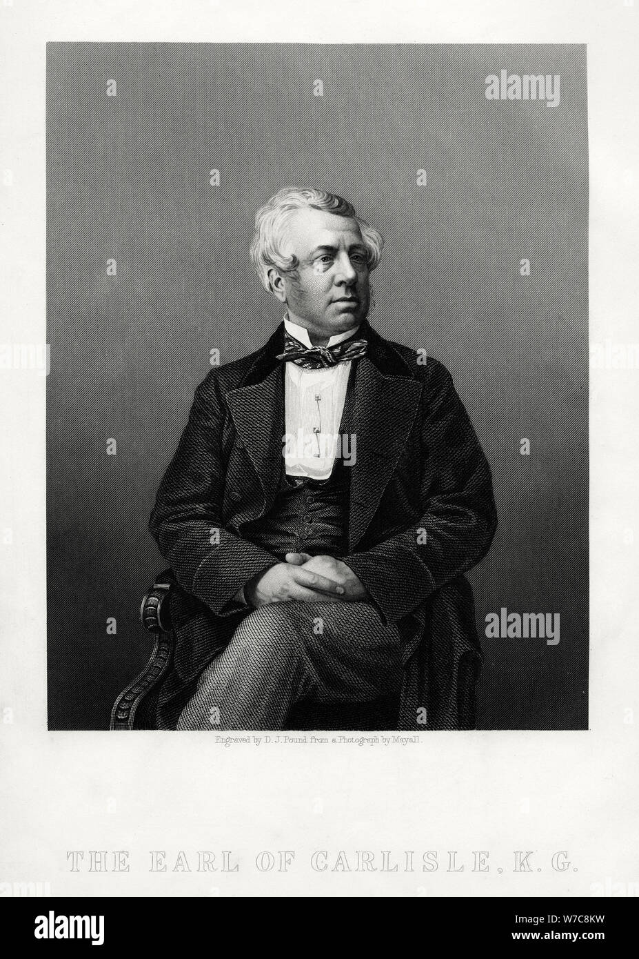 George William Frederick Howard, 7° Conte di Carlisle, British politico e statista, c1880.Artista: DJ Pound Foto Stock