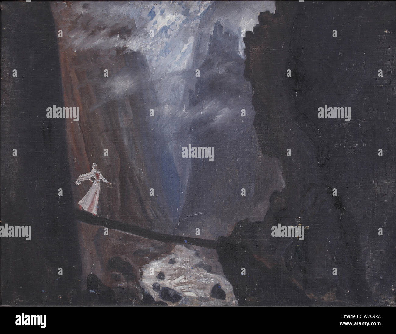 Fase di progettazione per l'opera Béla da A. Alexandrov, 1946. Artista: Dmitriyev, Vladimir Vladimirovich (1900-1948) Foto Stock