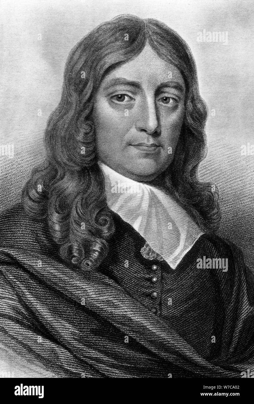 John Milton, poeta inglese, (xix secolo). Artista: sconosciuto Foto Stock