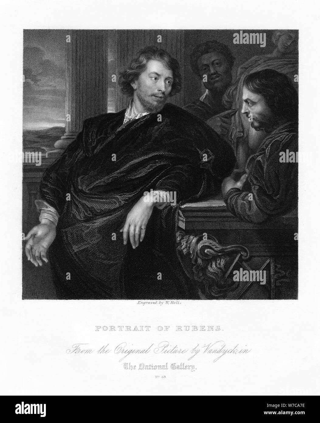 Peter Paul Rubens, artista fiammingo, inizio del XVII secolo, (xix secolo).Artista: W Holl Foto Stock