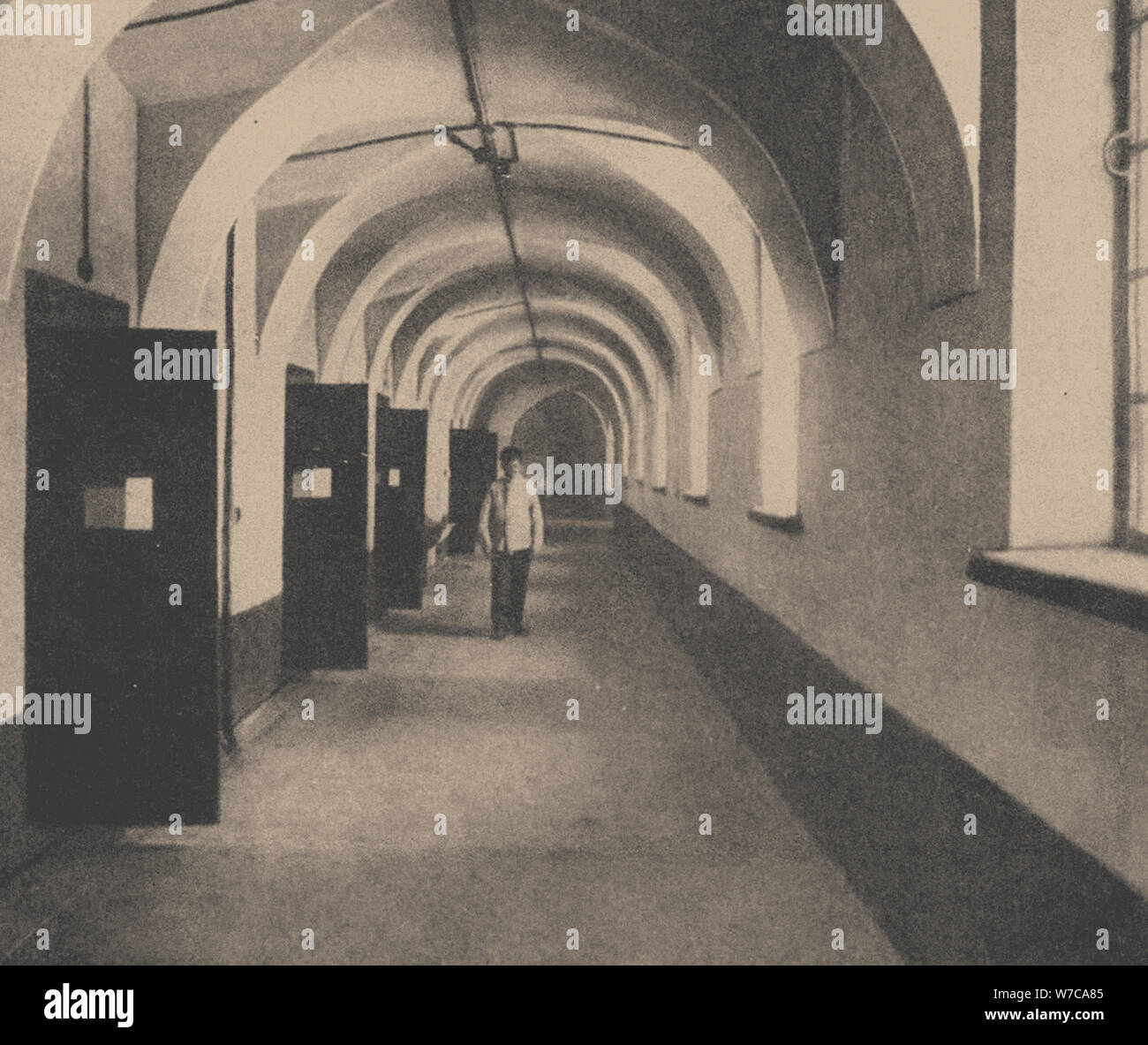 Il carcere nell'Trubetskoy bastione della Fortezza di Pietro e Paolo. Artista: Anonimo Foto Stock