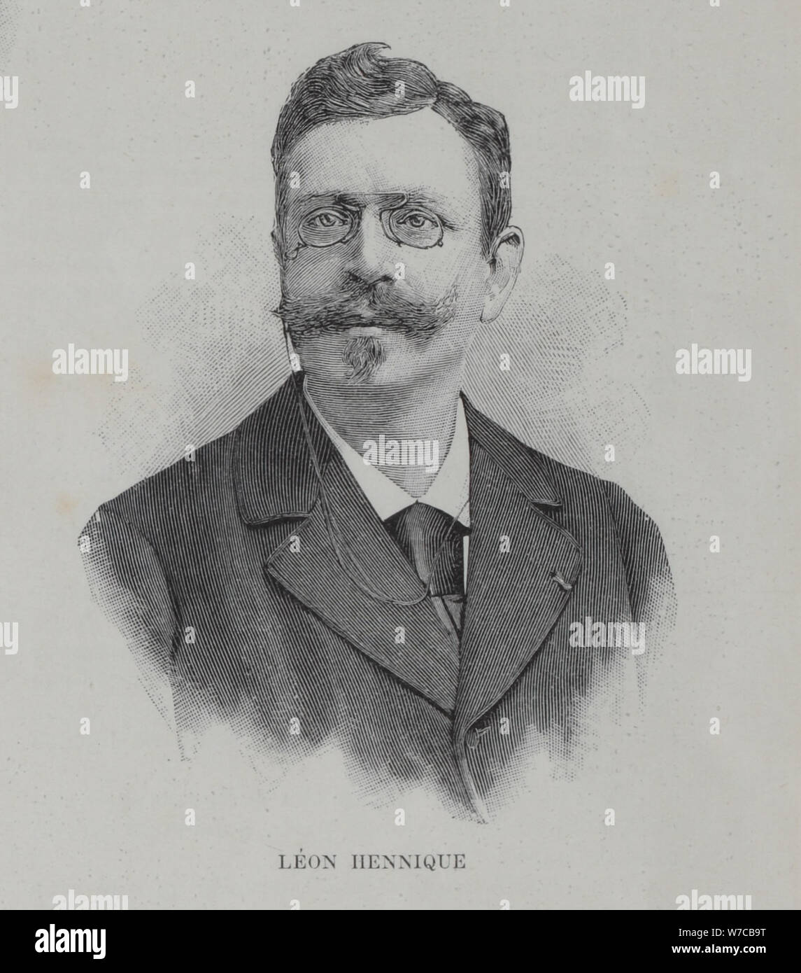 Ritratto di autore Léon Hennique (1850-1935), 1896. Foto Stock