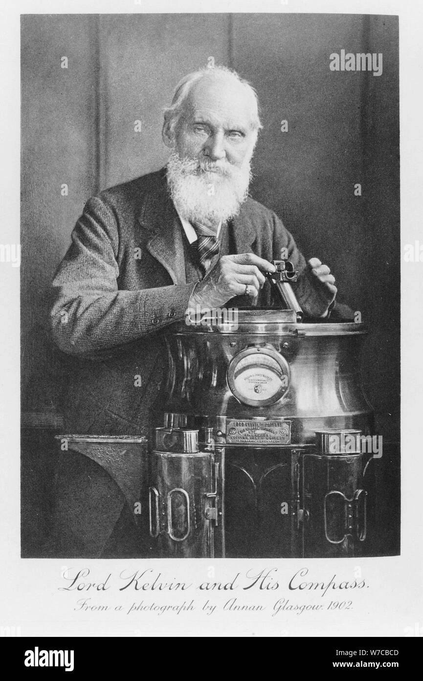 Lord Kelvin e la sua bussola, 1902. Artista: James Craig Annan Foto Stock