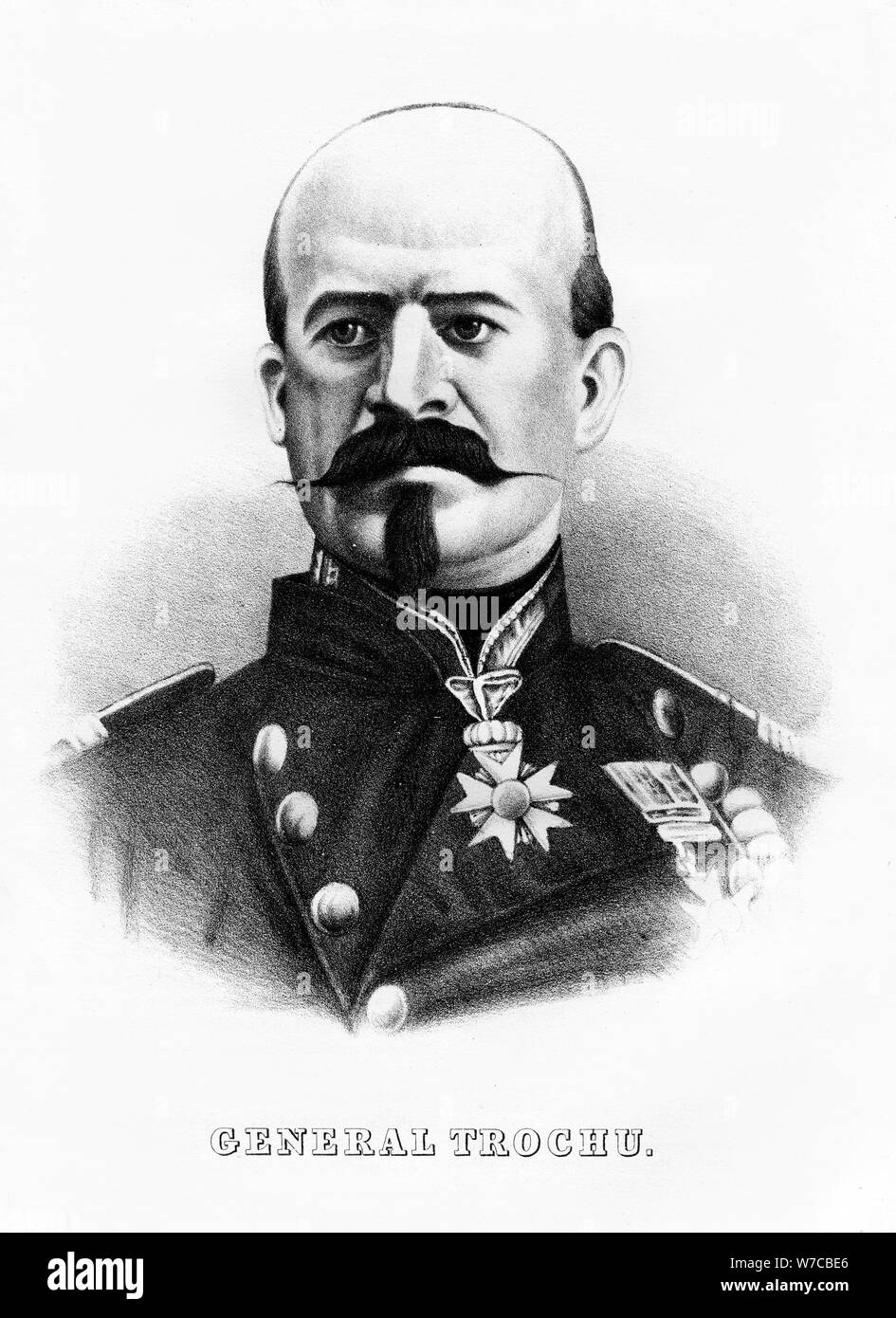 Louis Jules Trochu, francese leader militare e politico, metà-fine del XIX secolo. Artista: sconosciuto Foto Stock