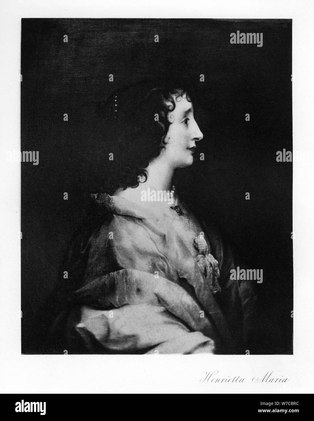 Regina Henrietta Maria regina consorte di Inghilterra, in Scozia e in Irlanda (1907). Artista: sconosciuto Foto Stock