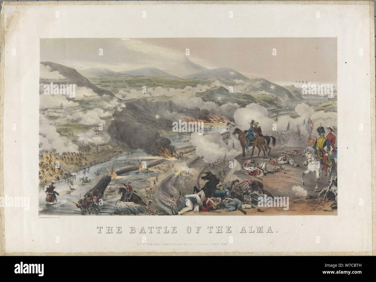 La battaglia del Alma il 20 settembre 1854. Foto Stock