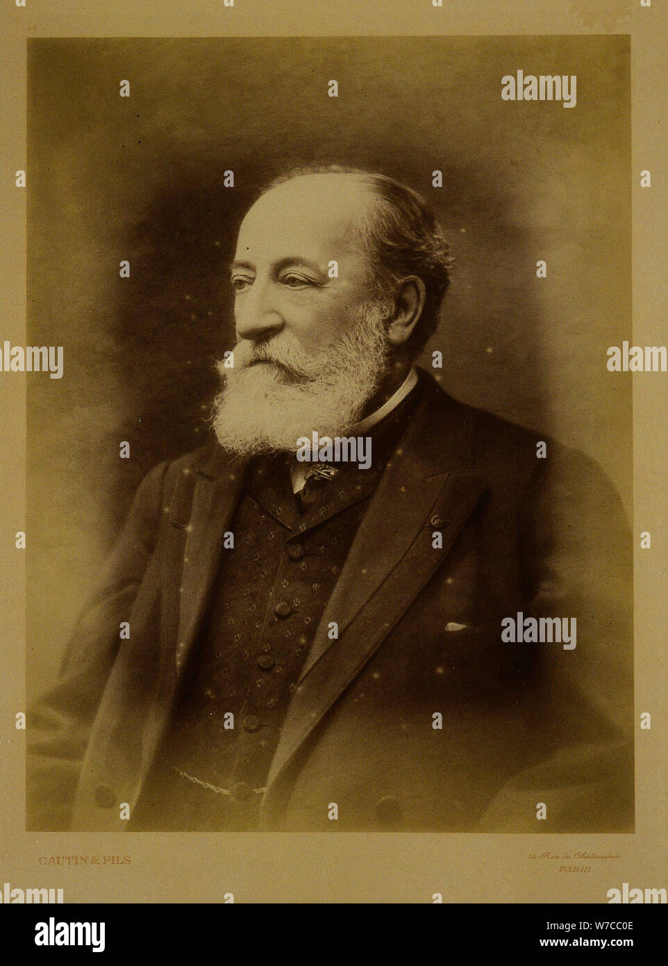 Ritratto del compositore Camille Saint-Saëns (1835-1921). Foto Stock