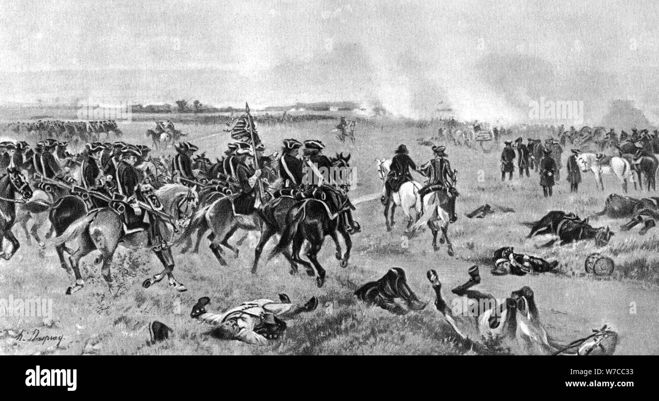 La battaglia di Malplaquet, 11 settembre 1709, (1910). Artista: sconosciuto Foto Stock