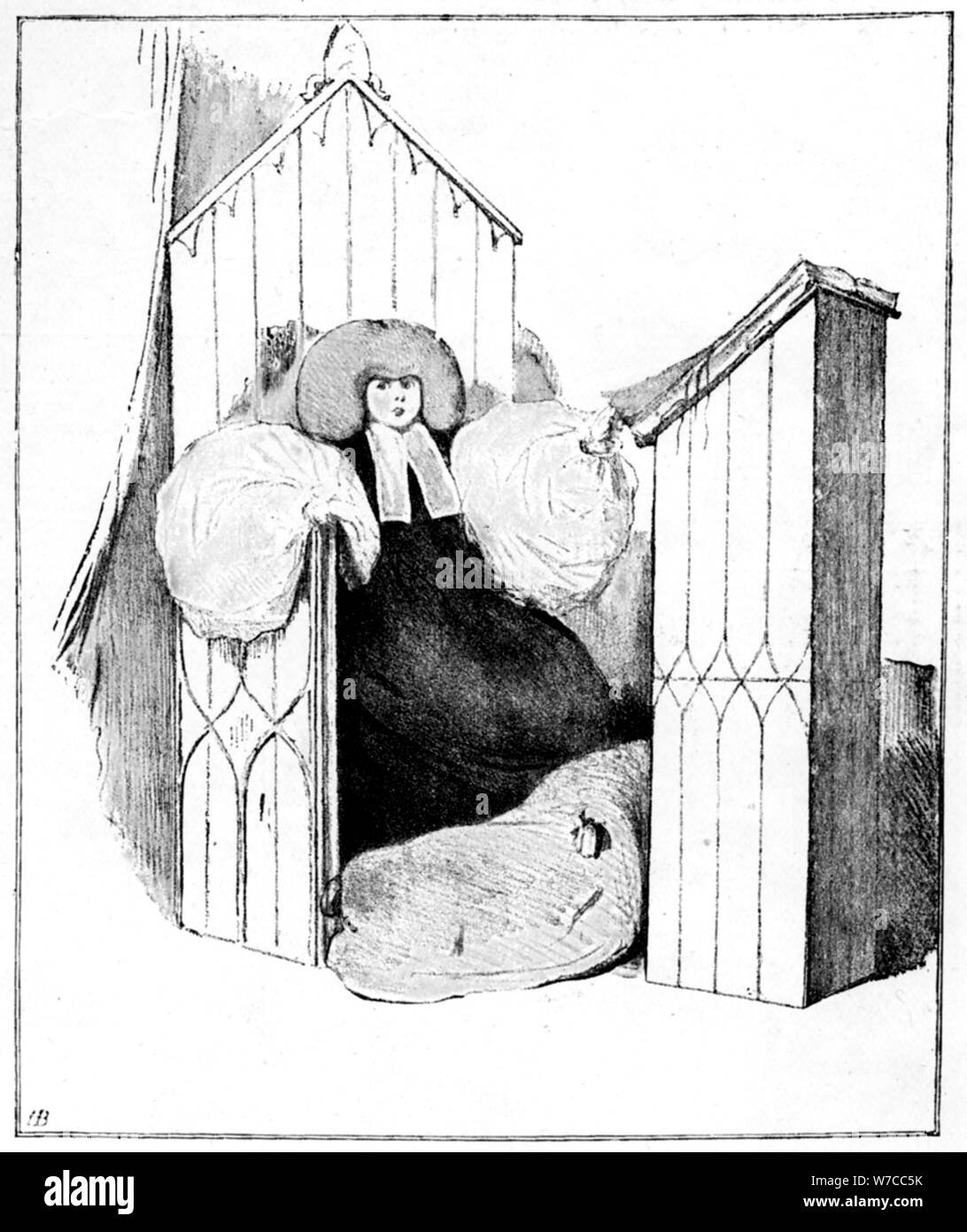 Un inizio di caricatura della Principessa Victoria, 1831, (1901). Artista: John Doyle Foto Stock