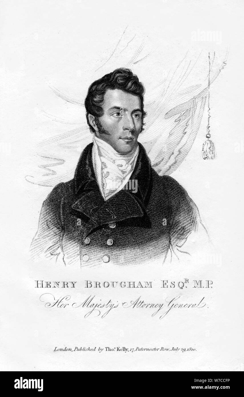 Henry Brougham, Procuratore Generale, 1820. Artista: sconosciuto Foto Stock