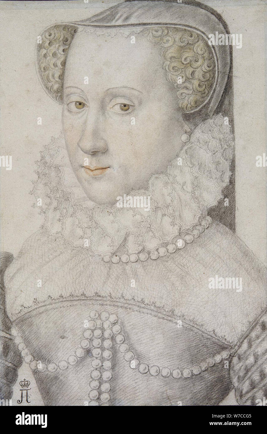 Ritratto di Anna d'Este (1531-1607), duchessa di Nemours. Foto Stock