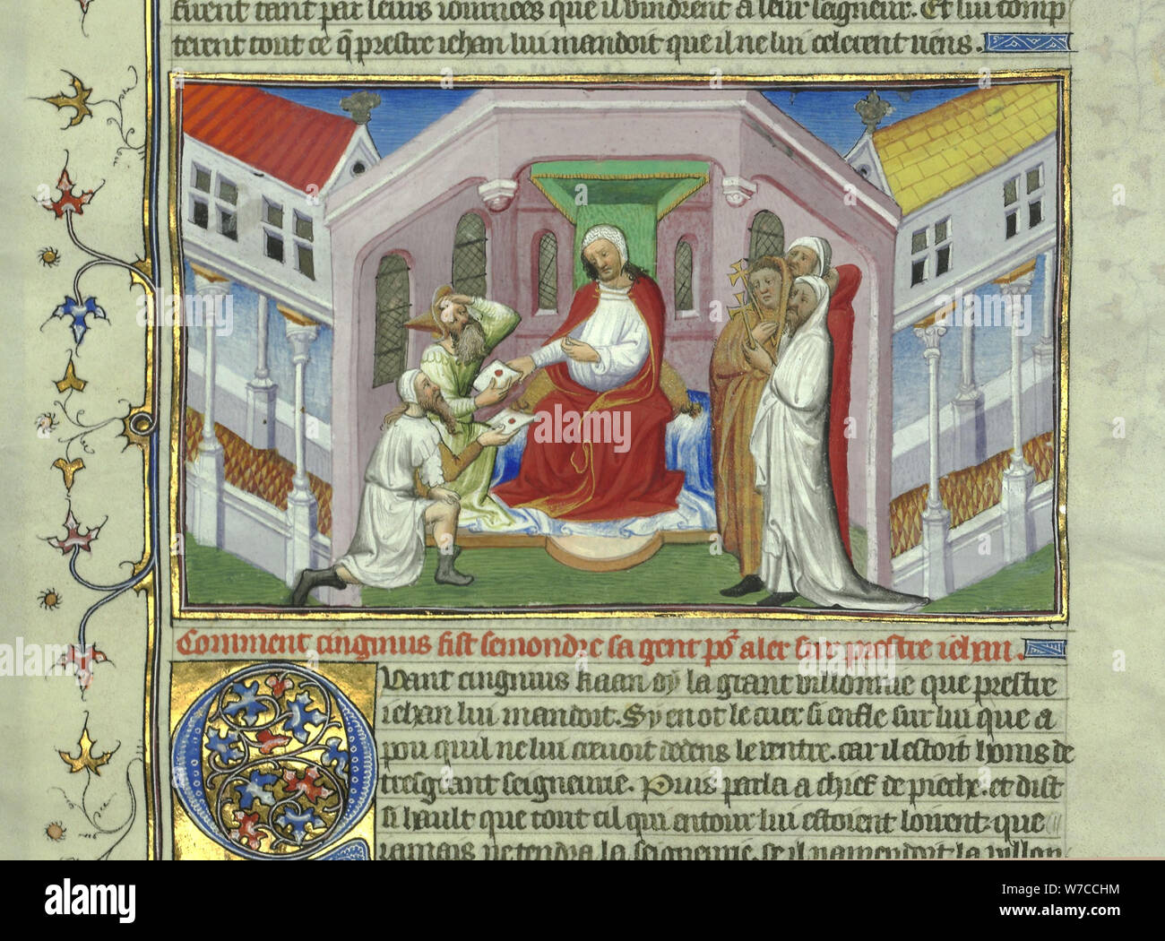 Prester John. (Libro delle meraviglie del mondo da Marco Polo). Foto Stock