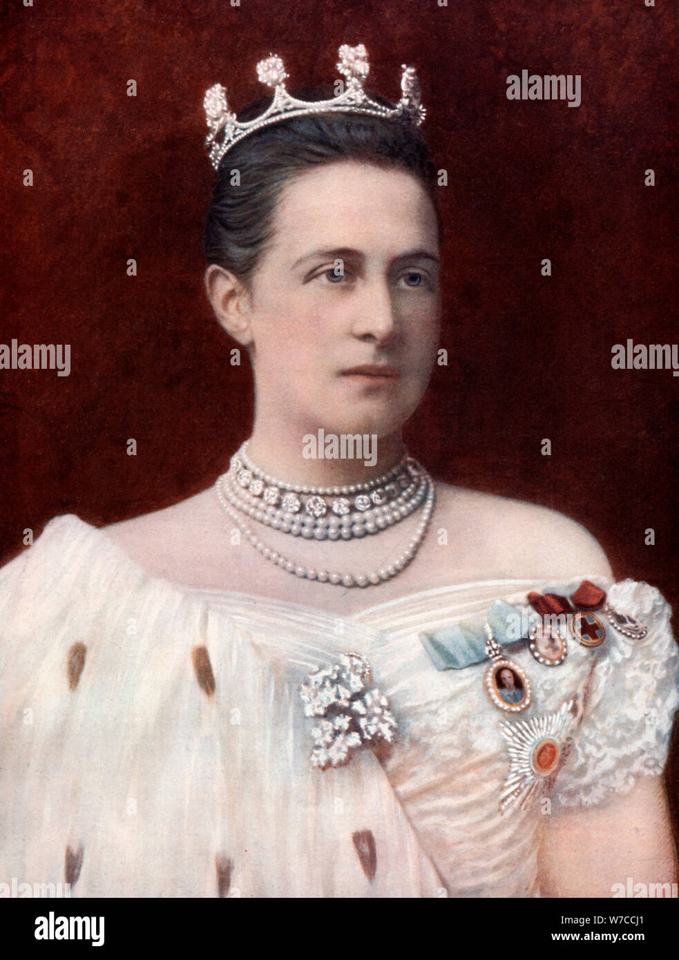 La Principessa Olga Konstantinovna di Russia, fine XIX-inizio XX secolo. Artista: sconosciuto Foto Stock