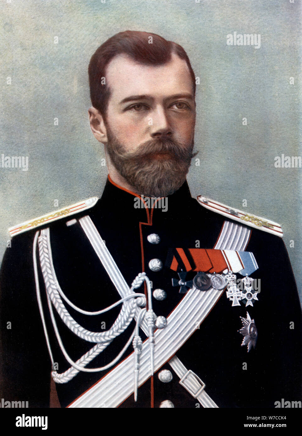 Lo Zar Nicola II di Russia, fine XIX-inizio XX secolo. Artista: sconosciuto Foto Stock