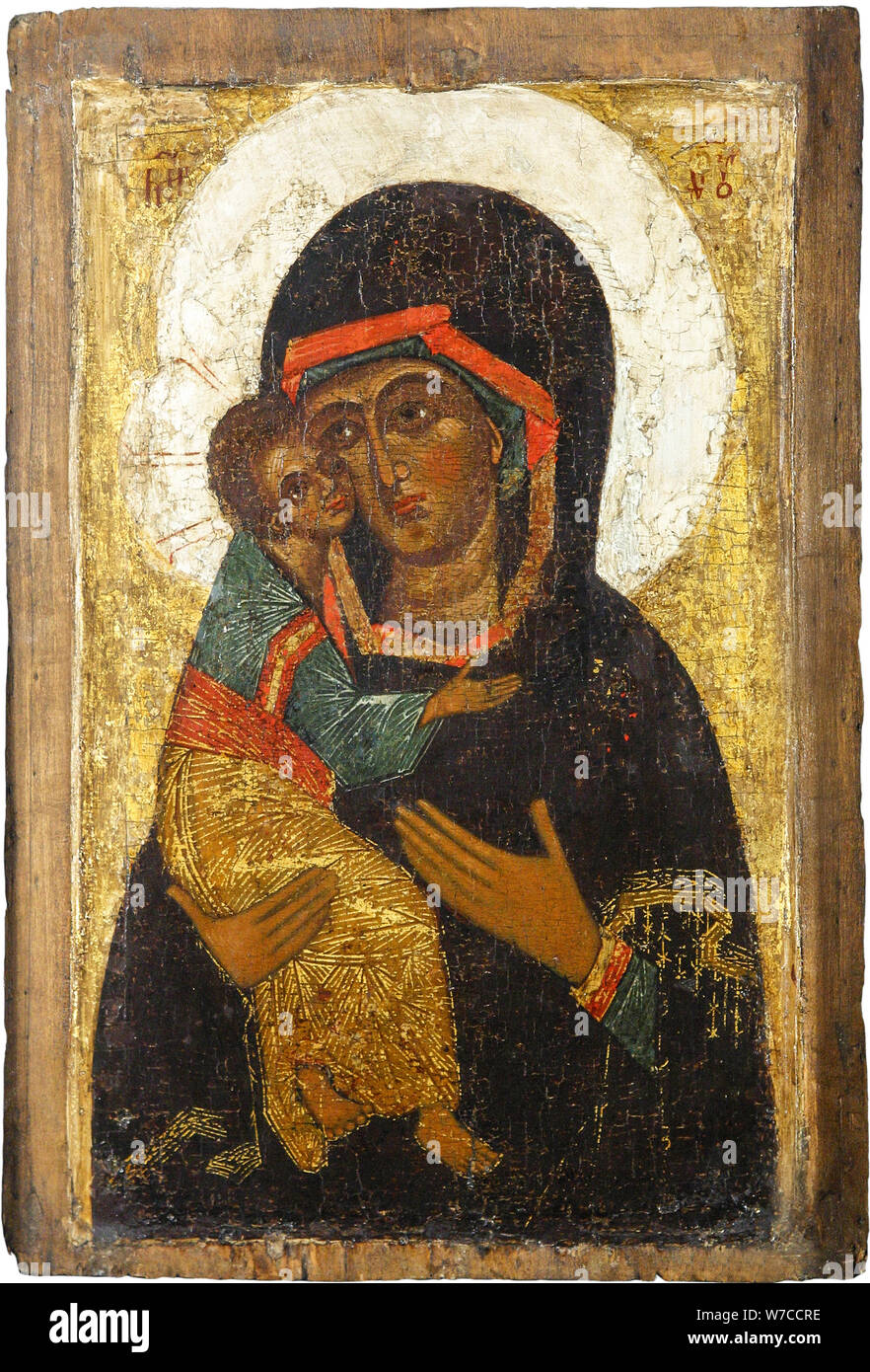 La Vergine di Vladimir. Foto Stock