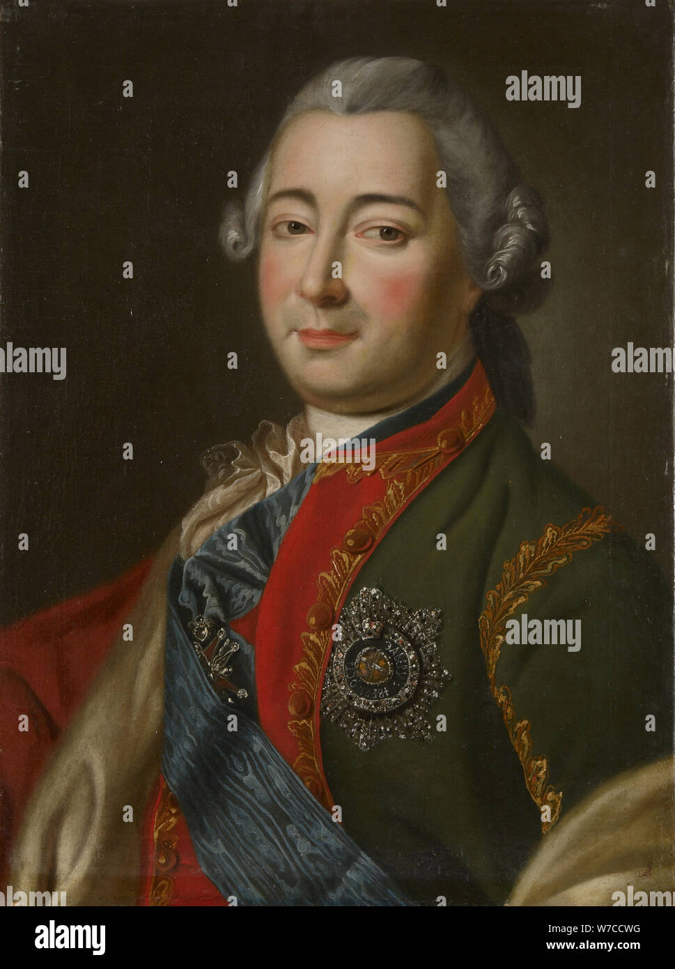 Ritratto del conte Aleksej Grigorievich Razumovsky (1709-1771). Foto Stock