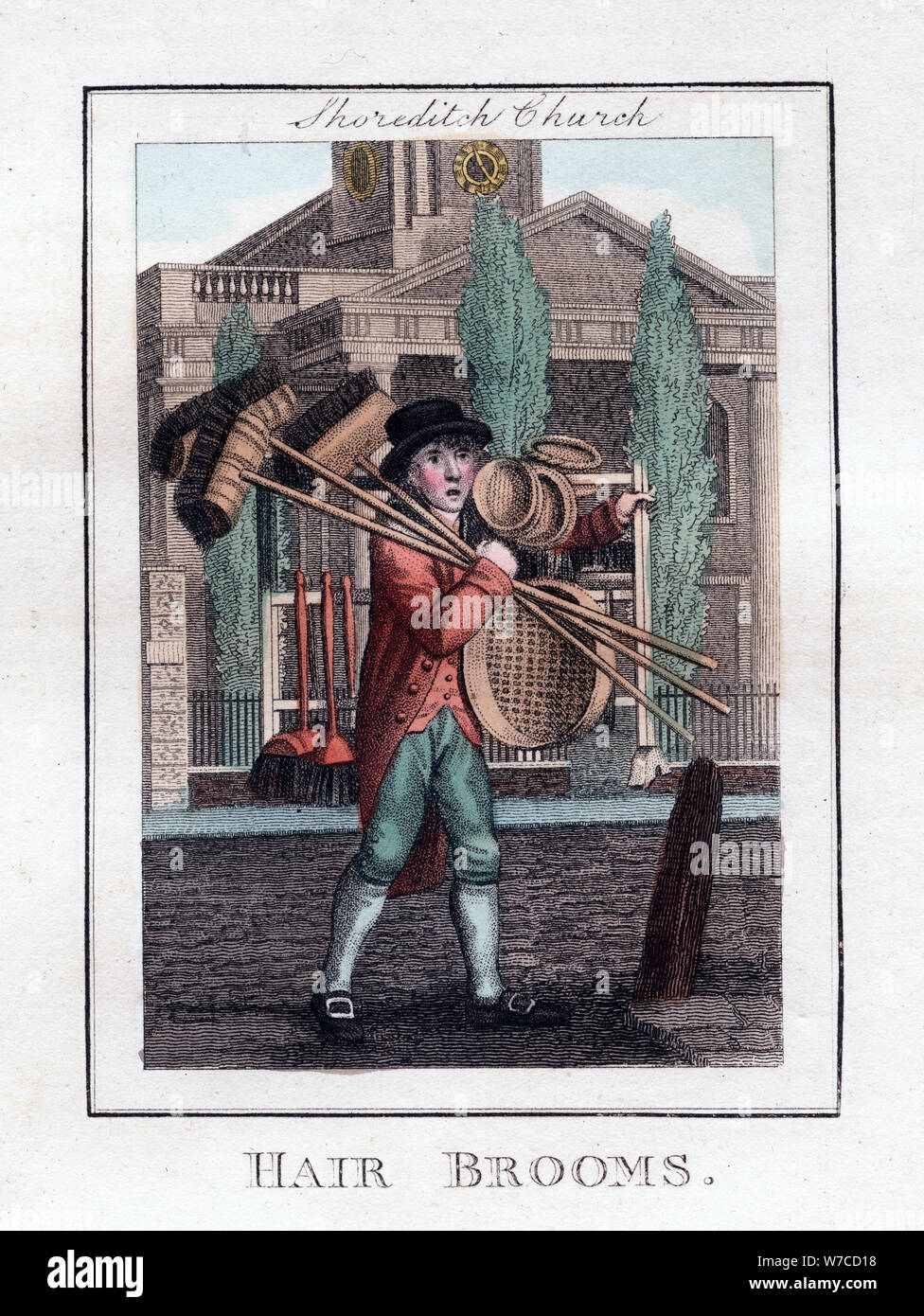 'Capelli Scope', Shoreditch Chiesa, Londra, 1805. Artista: sconosciuto Foto Stock