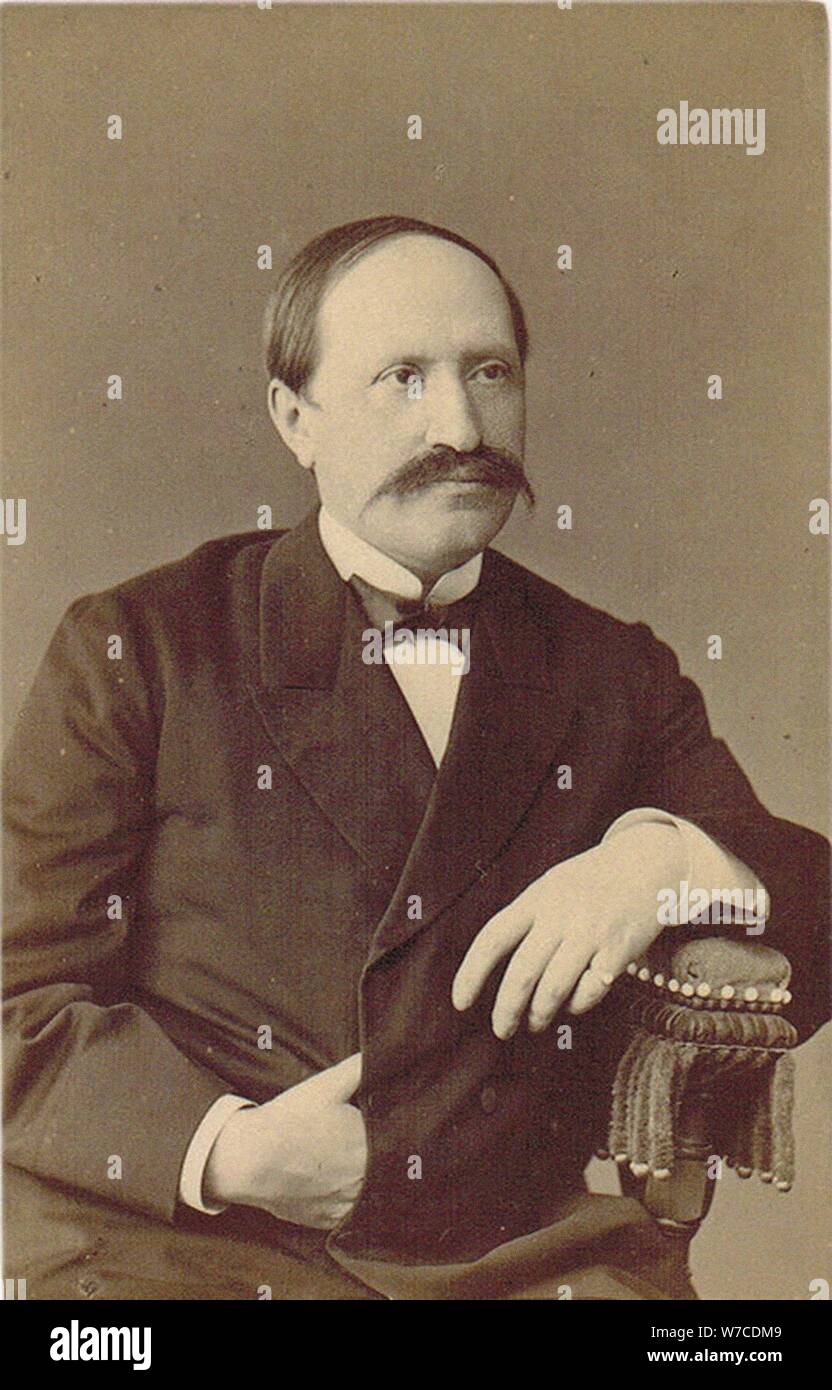 Ritratto del Conte Nikolay Pavlovich Ignatyev (1832-1908). Foto Stock