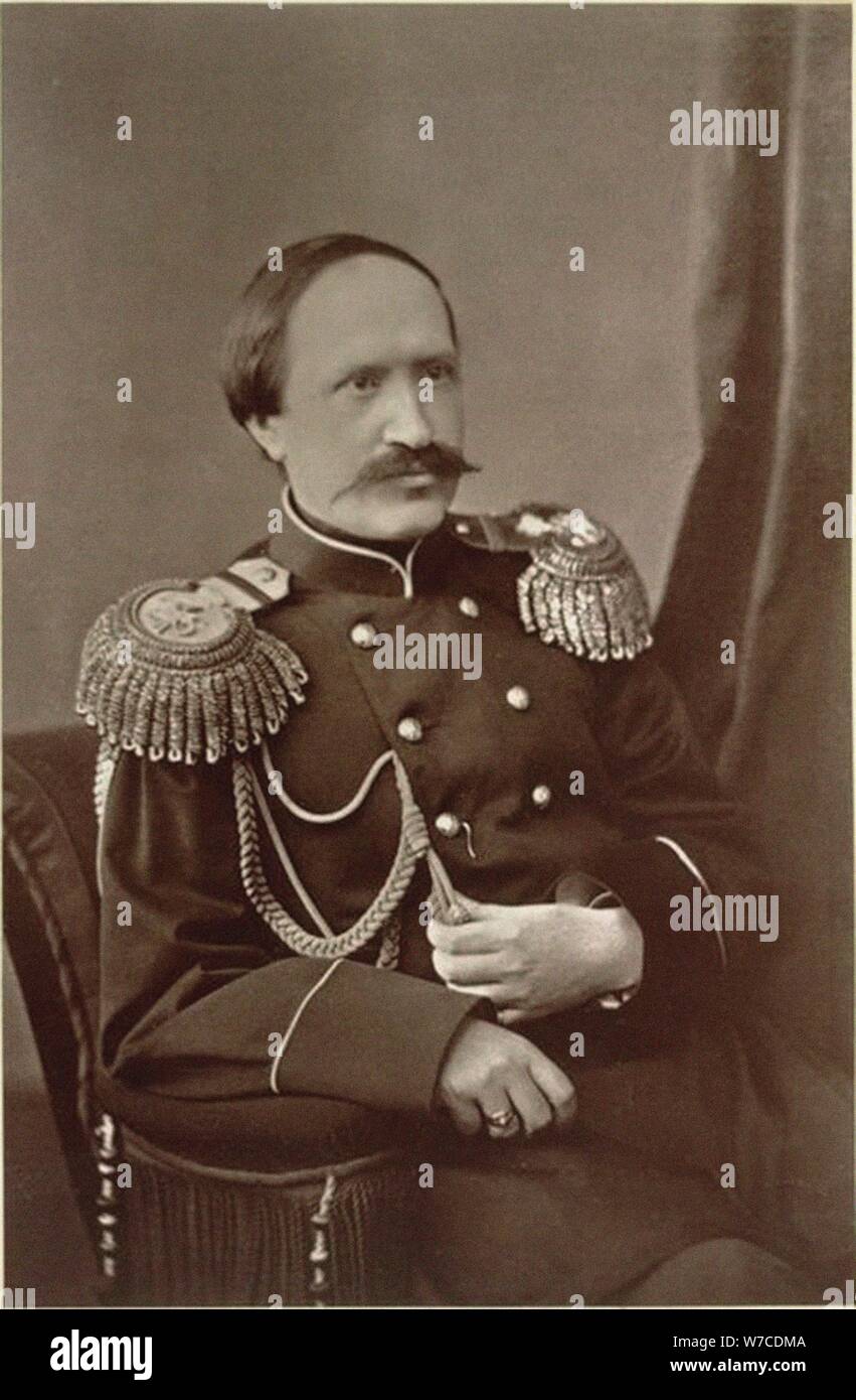 Ritratto del Conte Nikolay Pavlovich Ignatyev (1832-1908). Foto Stock
