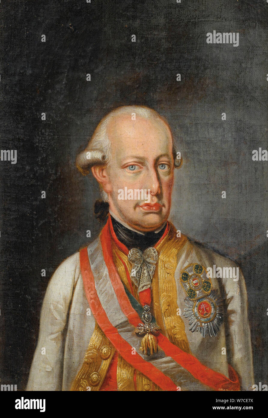 Ritratto di Leopoldo II, Imperatore del Sacro Romano Impero (1747-1792). Foto Stock