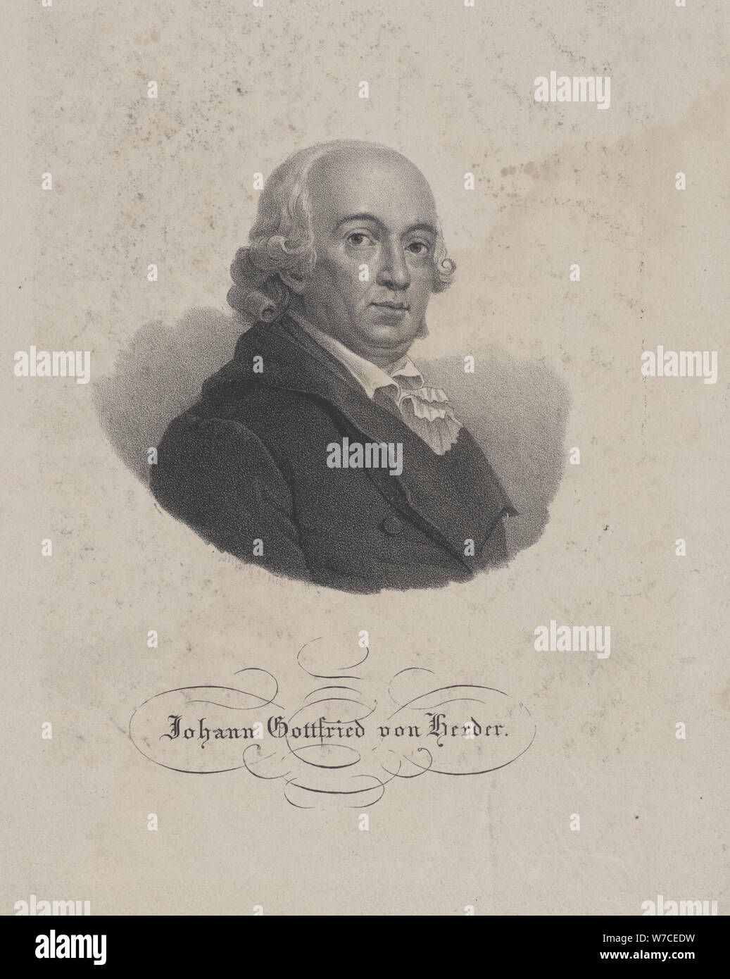 Ritratto di Johann Gottfried von Herder (1744-1803). Foto Stock