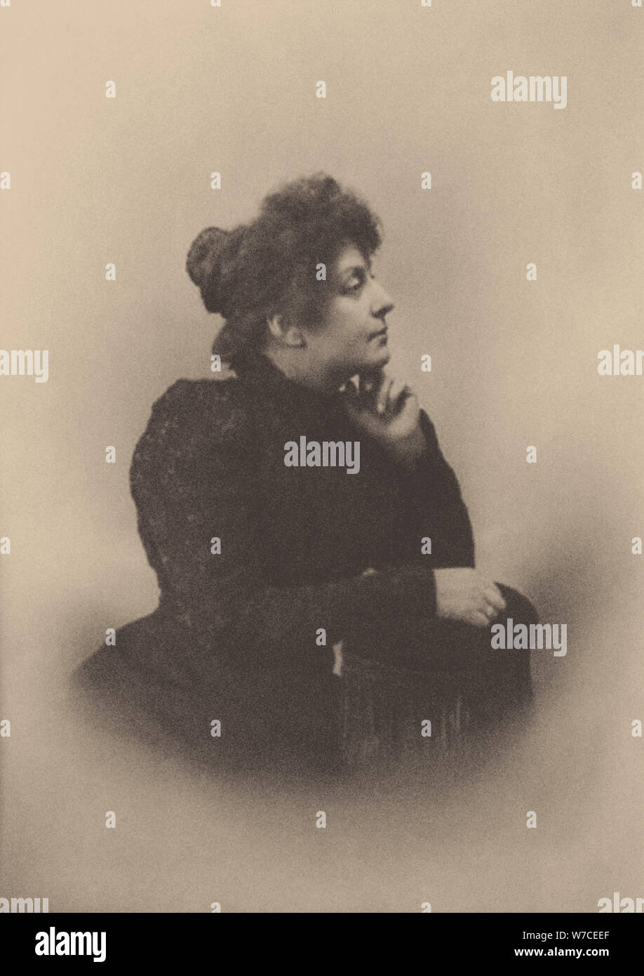Ritratto di Anastasiya Alekseyevna Verbitskaya (1861-1928). Foto Stock