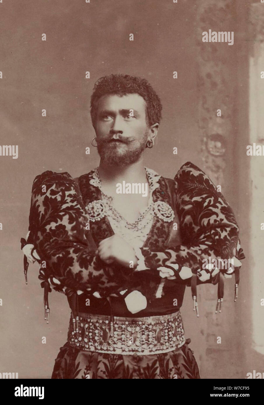 Albert Saléza (1867-1916) come Otello in opera Otello di Giuseppe Verdi, Parigi, Théâtre national de l' Foto Stock