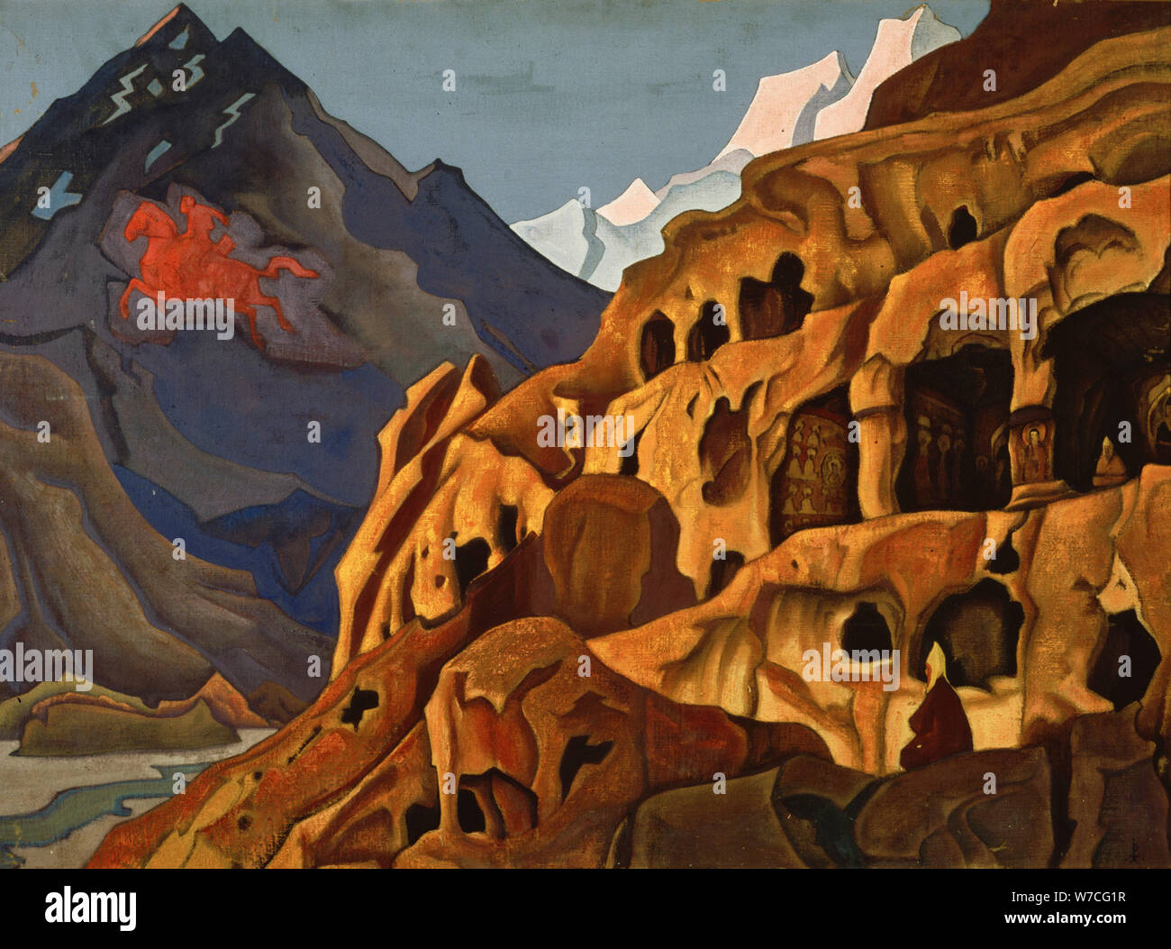 Potenza delle grotte. Dalla serie di Maitreya, 1925. Foto Stock