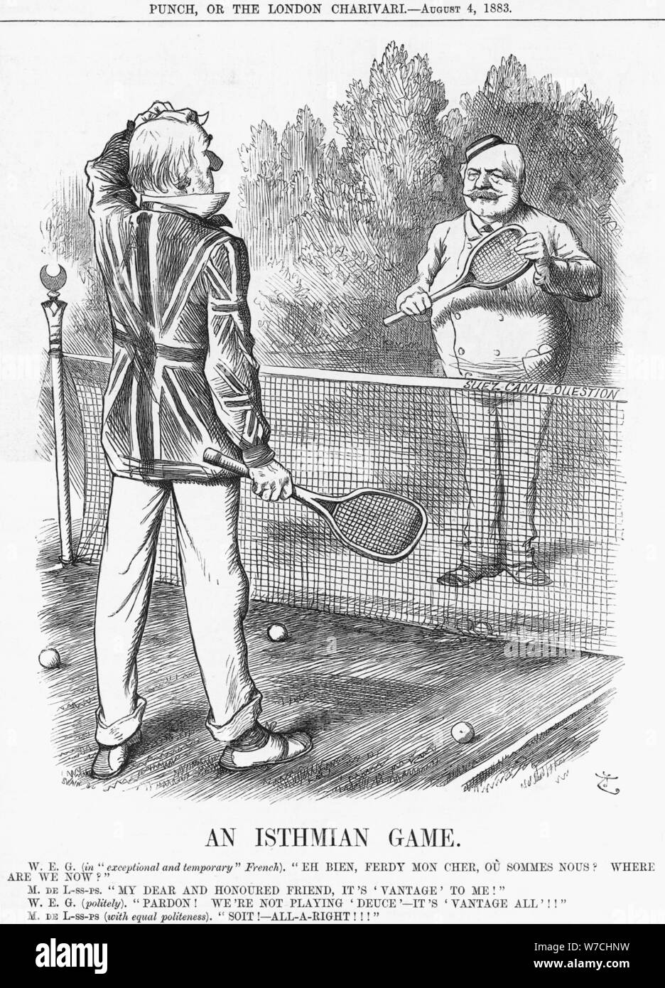 "Un gioco di Isthmian', 1883. Artista: Joseph Swain Foto Stock