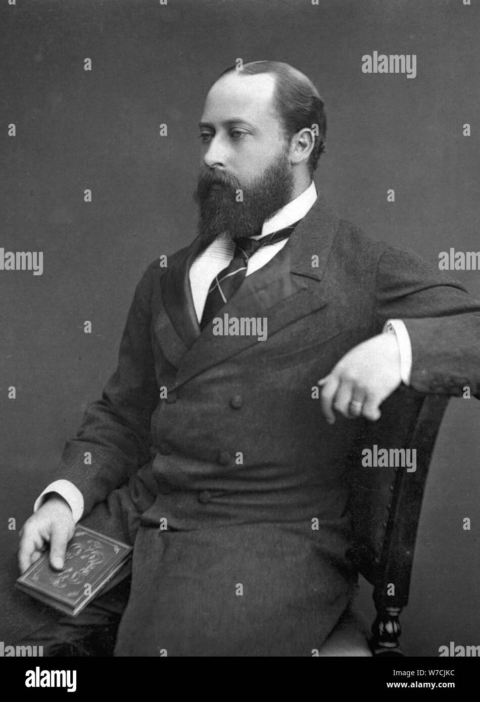 Edward VII (allora Principe di Galles), 1876. Artista: sconosciuto Foto Stock