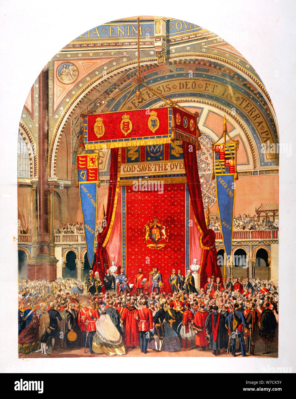 Apertura della mostra internazionale, 1862. Artista: sconosciuto Foto Stock