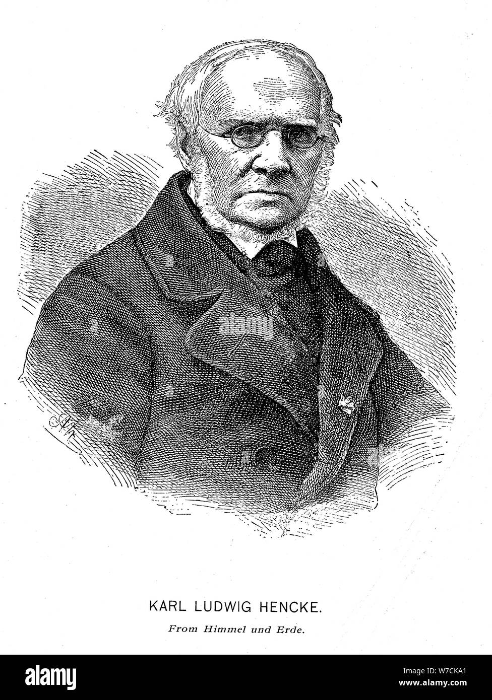 Karl Ludwig Hencke (1793-1866), tedesco astonomer. Artista: sconosciuto Foto Stock
