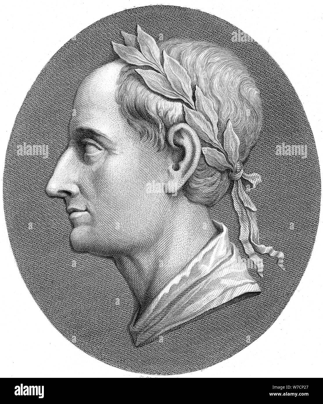 Cesare Augusto - Caio Giulio Cesare Ottaviano (63 BC-14 AD), primo imperatore romano. Artista: sconosciuto Foto Stock