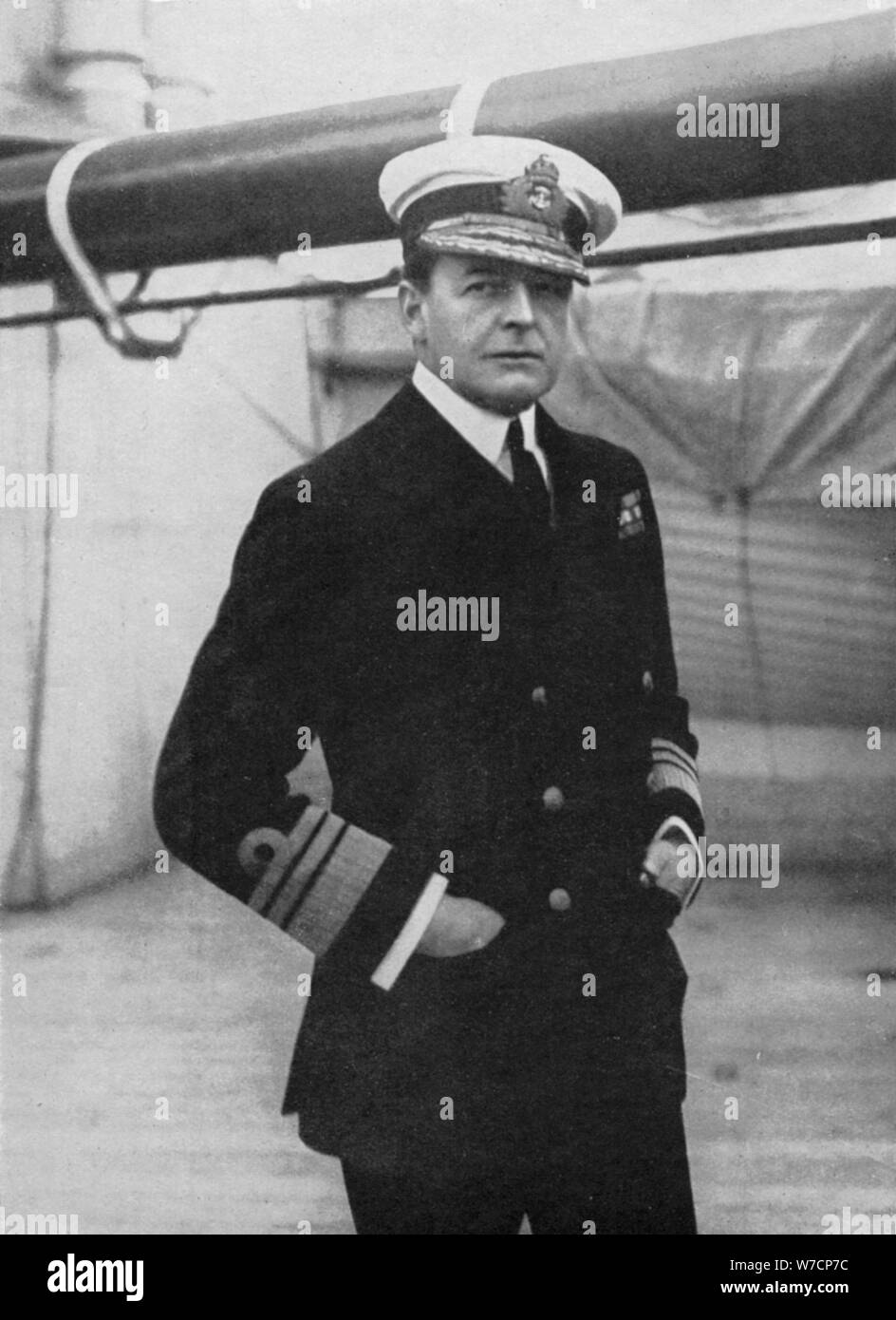 L'ammiraglio David Beatty (1871-1936), British naval commander, guerra mondiale I, 1914-1918. Artista: sconosciuto Foto Stock